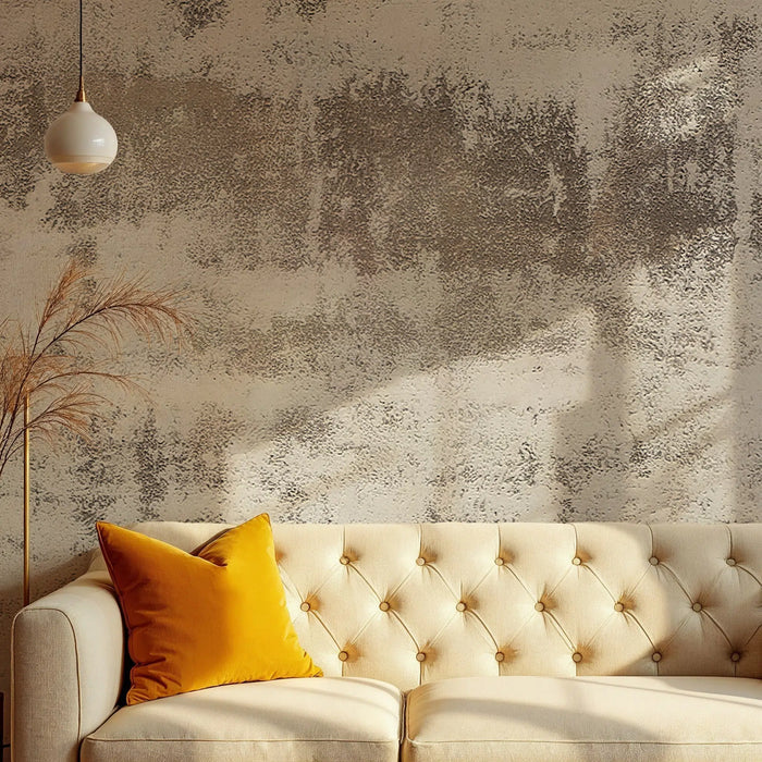 Light Gray Concrete Texture Wallpaper: Modern Minimalist Peel and Stick Wall Mural