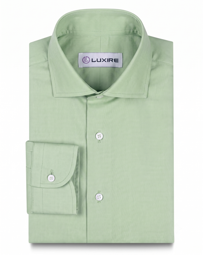 Light Pistachio Green Dress Chambray Shirt