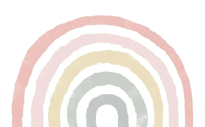 Light Tones Rainbow Wallpaper: Kids Nursery Decor (Peel and Stick)