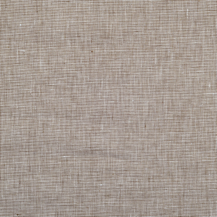 Linen: Brown White Mini Houndstooth Shirt
