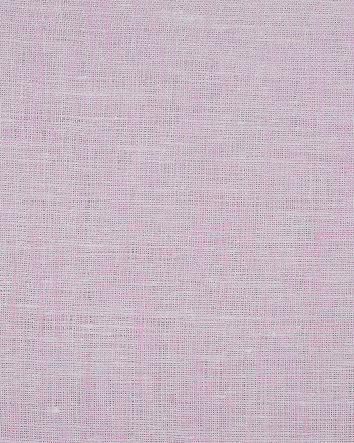 Close up of the custom linen shirt for men in pale pink by Luxire Clothing