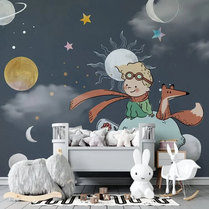 Little Prince Space Wallpaper: Solar System Stars