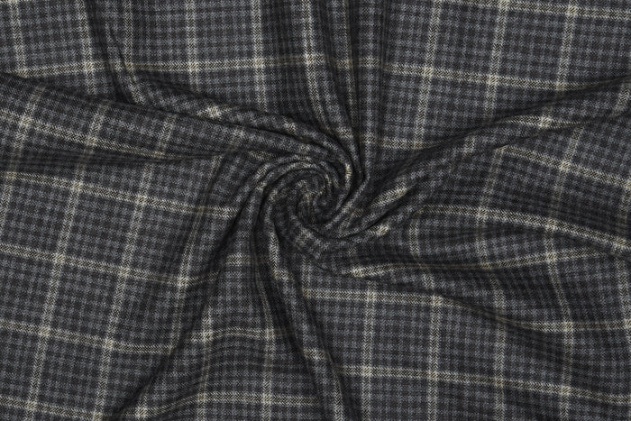 Loro Piana Brown and Grey Tweed Overchecks Pants