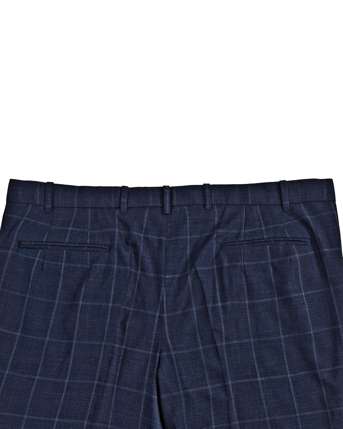 Loro Piana: Dark Blue Windowpane