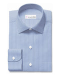 Luxire Privilege Collection Blue Stripes on White