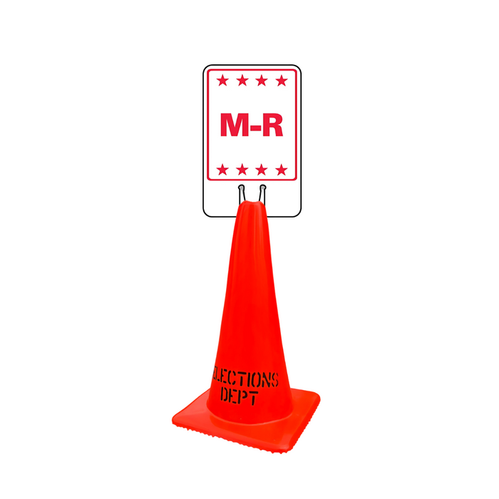 M-R Cone Topper Sign (SG-313I1)