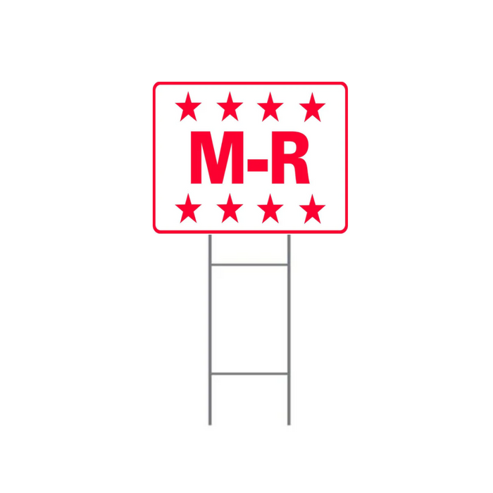 M-R DOUBLE-SIDED H-Stake Sign (SG-313D2)