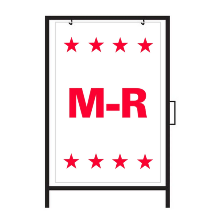M-R DOUBLE-SIDED Metal A-Frame Sign (SG-313A2)