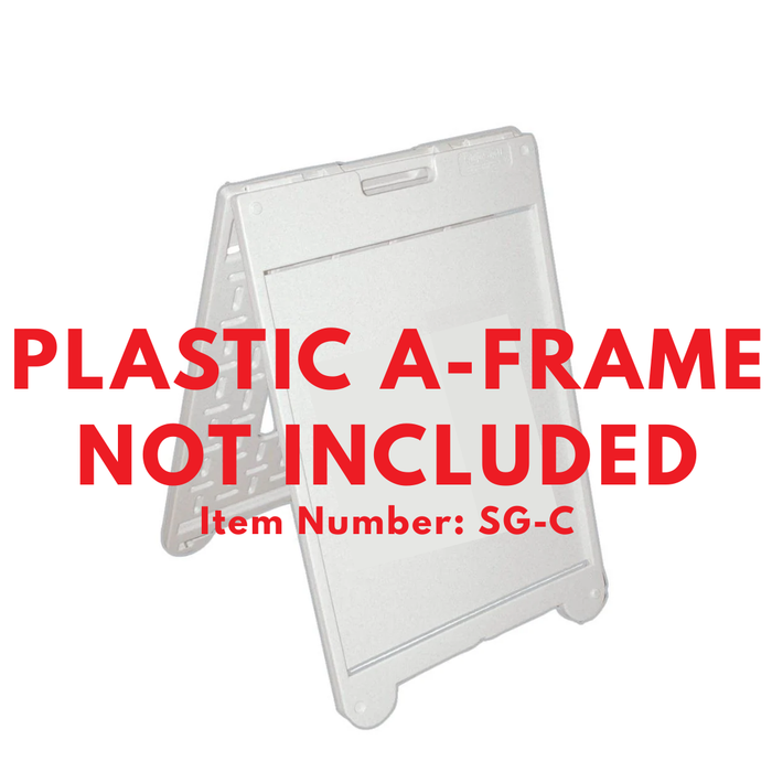 M-R PLEASE HAVE PHOTO ID READY Medium A-Frame Sign (SG-320C)