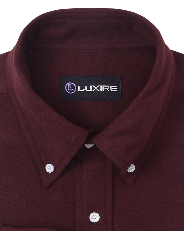 Maroon Flannel Shirt