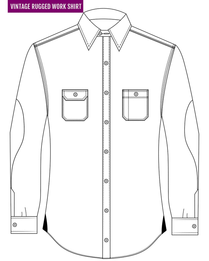 Maroon Flannel Work Shirt