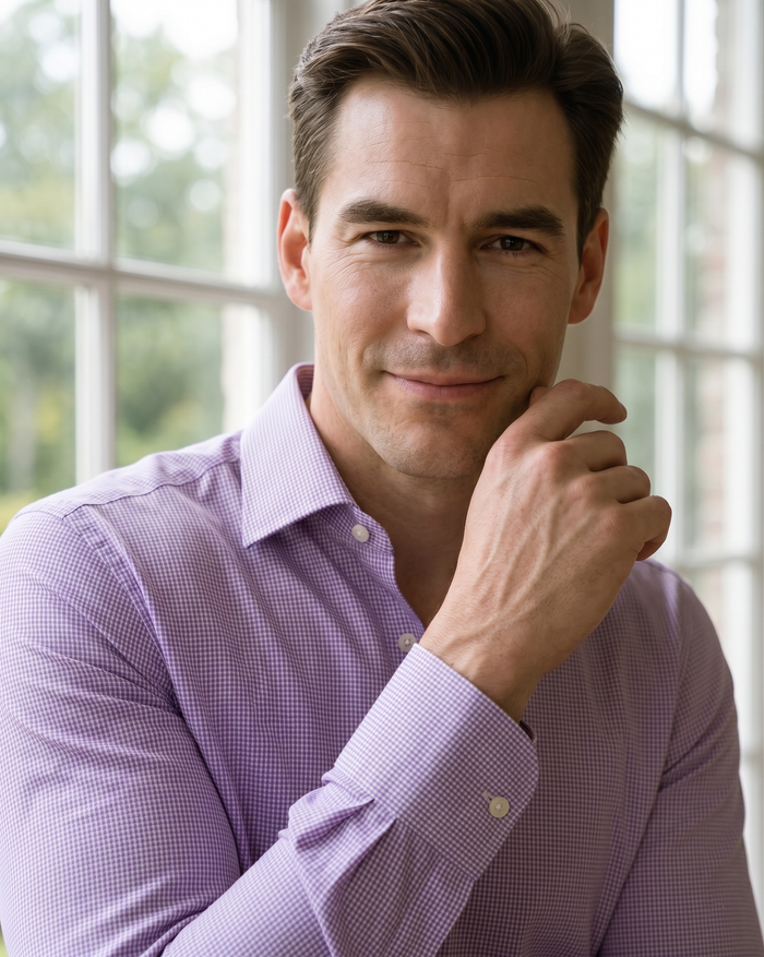 Mauve Micro Gingham