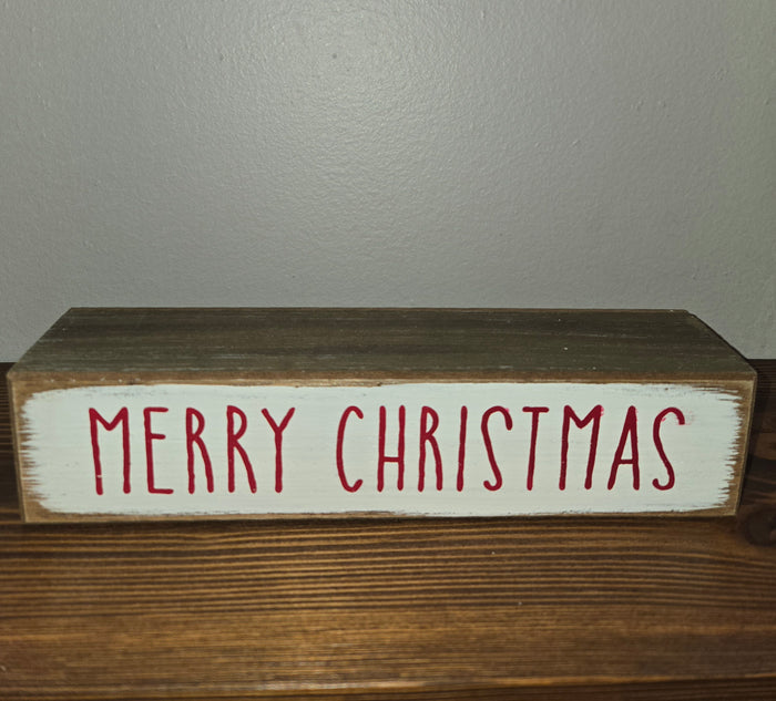 Merry Christmas - Block Sign