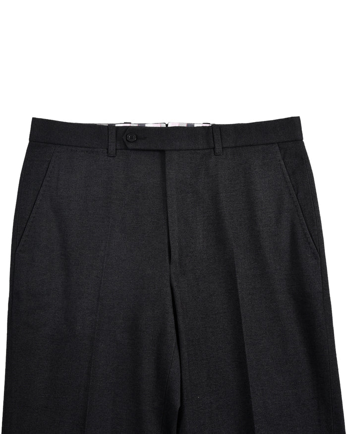 Midnight Grey Cotton Gabardine Twill