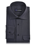 Midnight Grey Wool Shirt