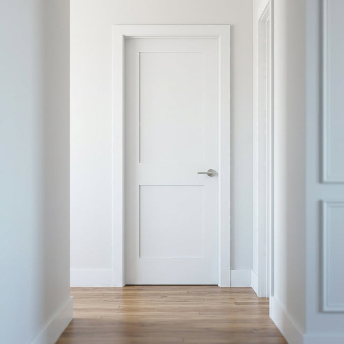 Modern 2 Panel Shaker Solid Core MDF Interior Door