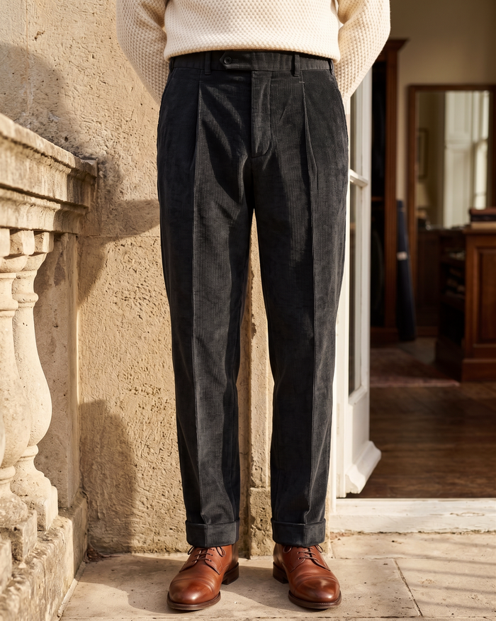Modrone: Heavy Grey Corduroy