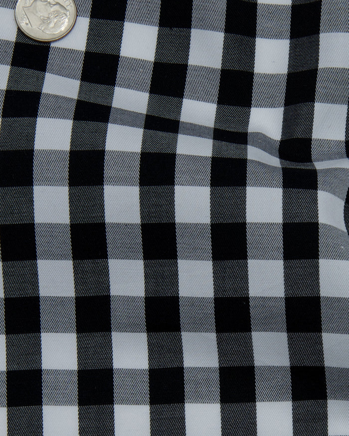 Monti Black White Mid Gingham Twill