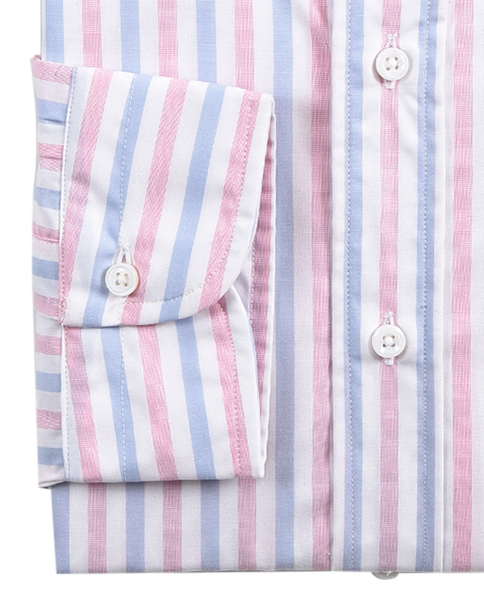 Monti Pink Blue White Candy Stripes