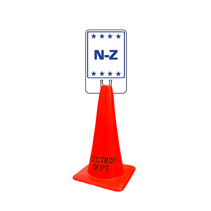 N-Z DOUBLE-SIDED Cone Topper Sign (SG-310I2)