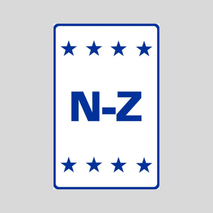 N-Z Medium Wall Sign (SG-310H2)