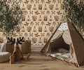 Native American Tents & Horses Wallpaper - Peel and Stick