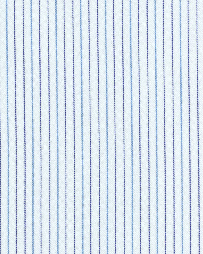Natural WrinkleFree - White Pinstripes - With A Touch of Silk