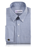 Navy Blue University Stripe Oxford Shirt