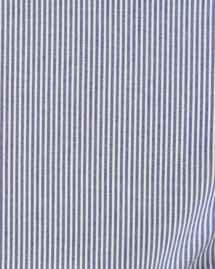 Navy Blue University Stripe Oxford Shirt