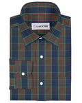 Navy Brown Green Large Checks