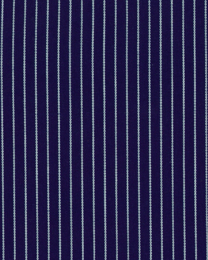 Navy White Pin Stripes