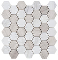 NB124 Volkas Haisa Marble Hexagon Mosaic