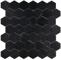 NB729 Nero Marquina Honed Hexagon 2 x 2