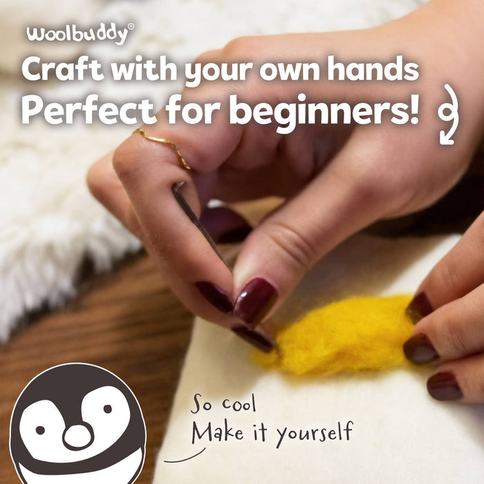 Needle Felting Kit – DIY penguin craft kit for beginners