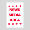 NEWS MEDIA AREA Corrugated A-Frame Sign (SG-220F)