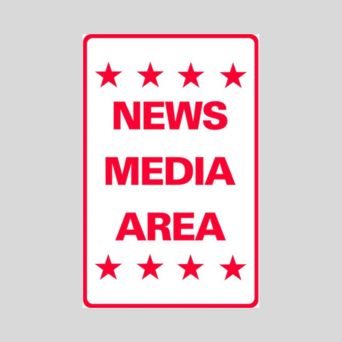 NEWS MEDIA AREA Weightable Base Sign (SG-220H)