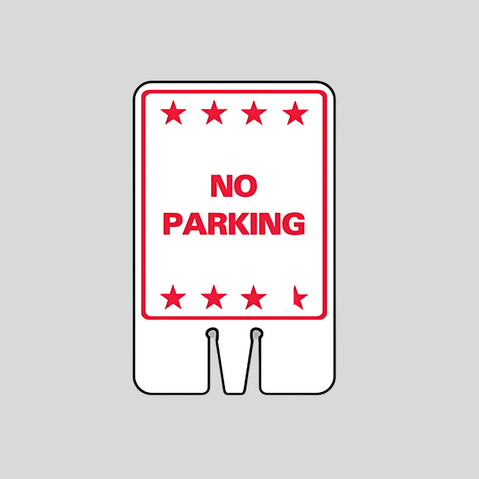 NO PARKING DOUBLE-SIDED Cone Topper Sign (SG-209I2)