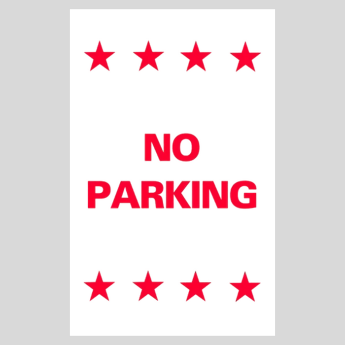 NO PARKING DOUBLE-SIDED Metal A-Frame Sign (SG-209A2)