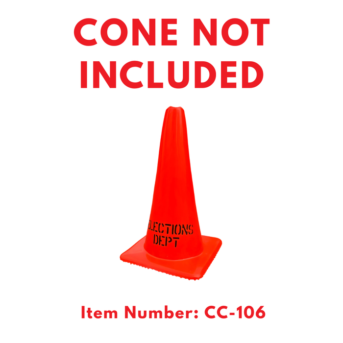 NO PHOTOS ALLOWED DOUBLE-SIDED Cone Topper Sign (SG-221I2)