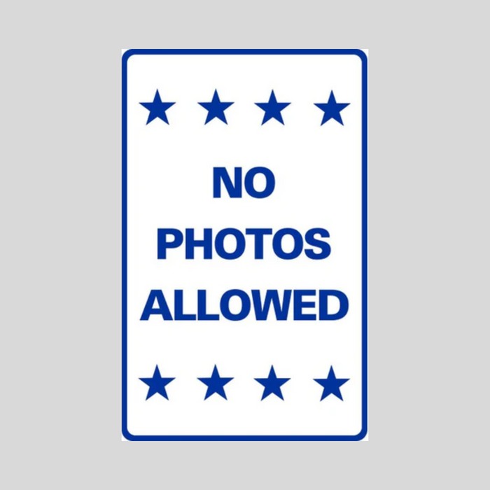 NO PHOTOS ALLOWED Medium A-Frame Sign (SG-221C)