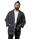 Noragi in Textured White on Phantom Black Stripes