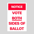 NOTICE VOTE BOTH SIDES OF BALLOT DOUBLE-SIDED Metal A-Frame (SG-307A2)
