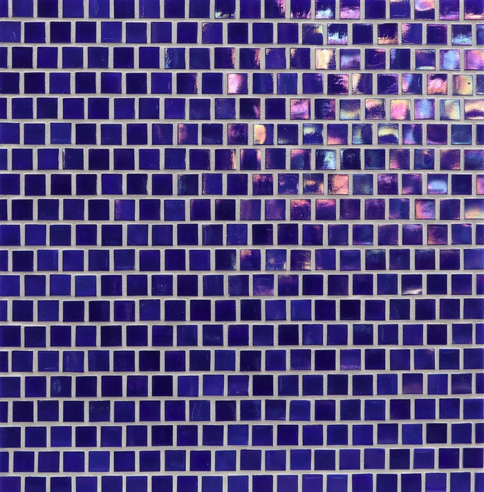 Opal Solids Deepwater Recycled Glass Mosaic at BELK Tile - OPS-5/8x5/8-DEEPWATER-IRD