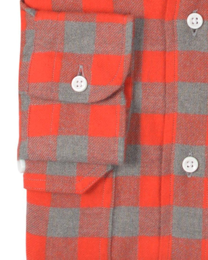 Orange Grey Big Gingham
