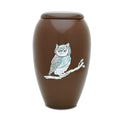 Owl Mother of Pearl Urn — ISU-RJ-0176