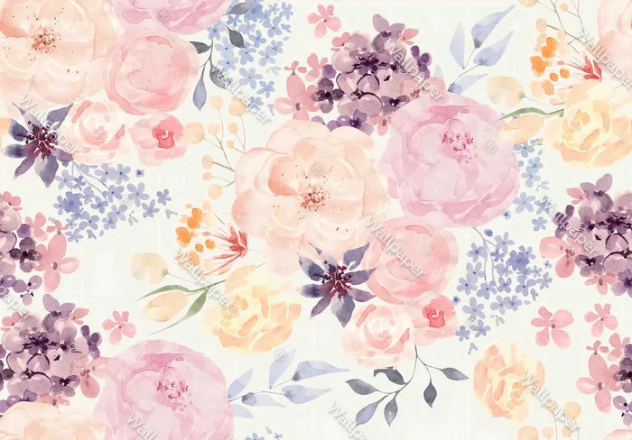 Pastel Rose Wallpaper: Classic Floral Wall Decor