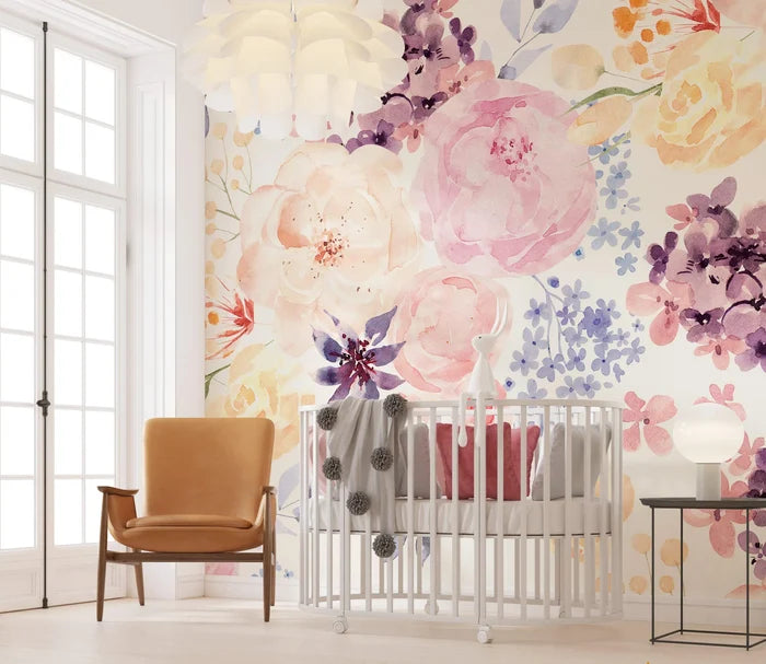 Pastel Rose Wallpaper: Classic Floral Wall Decor