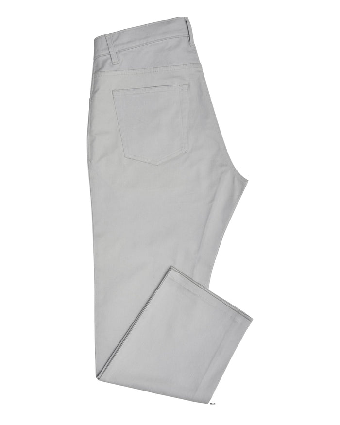 Pastel Stone Grey Twill Chino