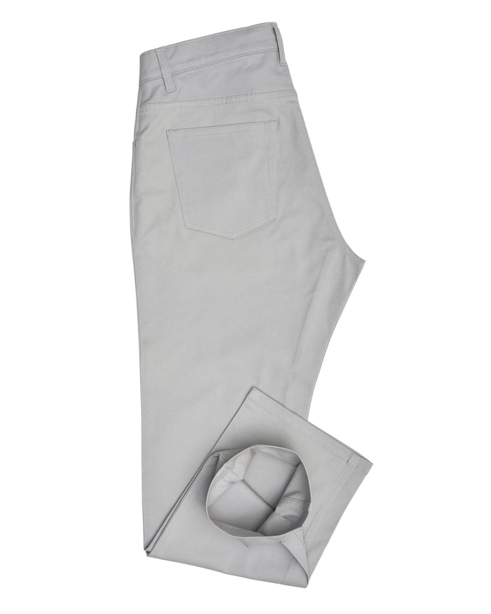 Pastel Stone Grey Twill Chino