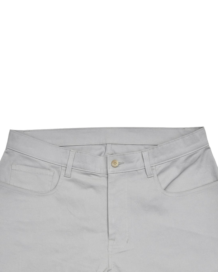 Pastel Stone Grey Twill Chino